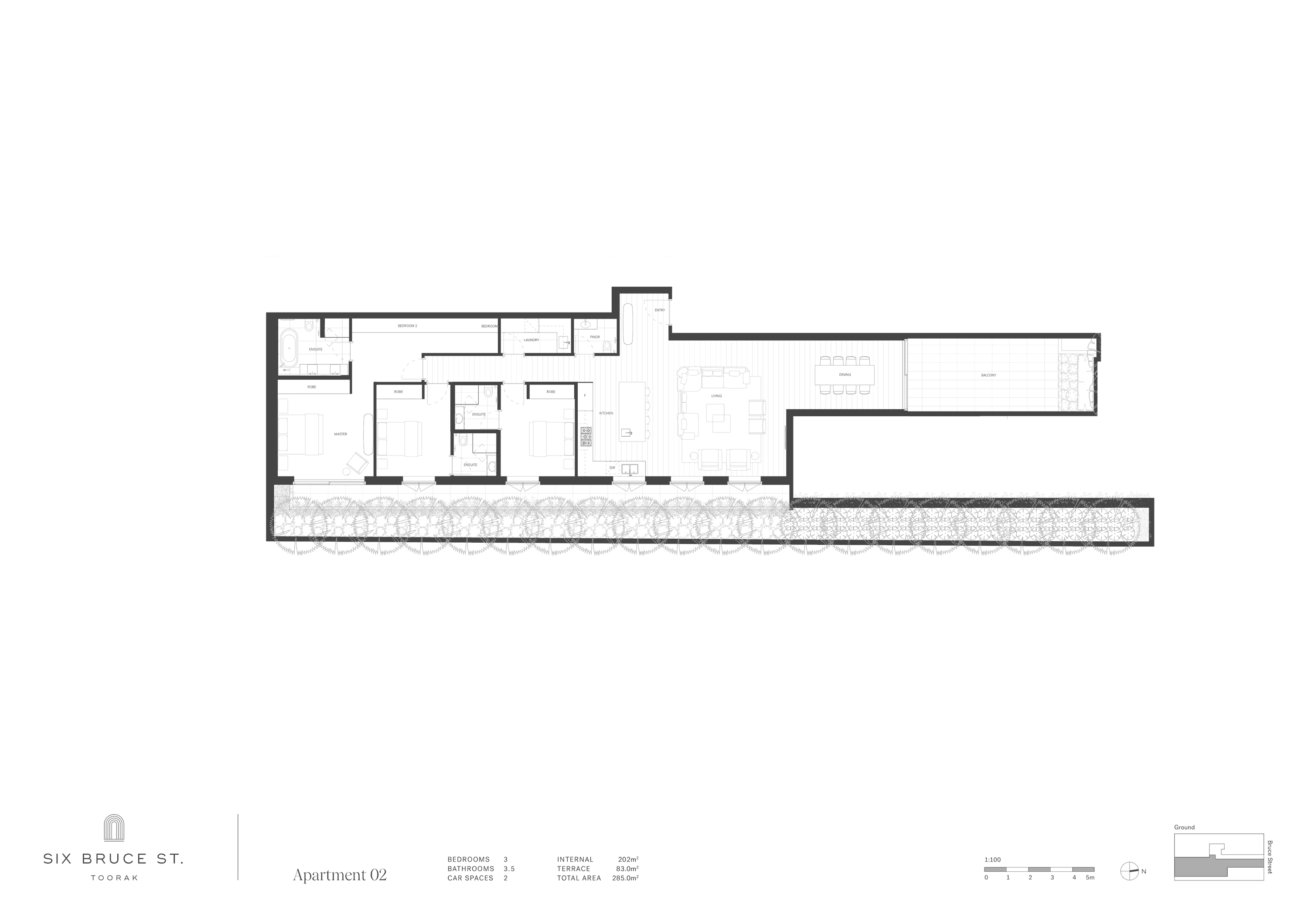 Six Bruce Street - Floor Plan – Residence 2